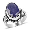 Tanzanite Ring in Sterling Silver (Size 7.0) 6.50 ctw - Sticky add to cart bar