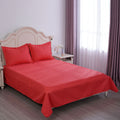 HOMESMART Red Pinsonic Solid Quilt and 2pcs Shams - Queen Size - Sticky add to cart bar