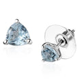 Blue Topaz 1.80 ctw Solitaire Stud Earrings in Platinum Over Sterling Silver - Sticky add to cart bar