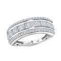 LUXORO 10K Yellow Gold Made with Finest CZ Band Ring 2.30 ctw - Sticky add to cart bar