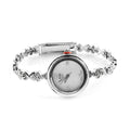 EON 1962 Swiss Movement Moissanite VS EF Bracelet Watch in Platinum Over Sterling Silver & Stainless Steel 1.30 ctw - Sticky add to cart bar