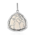 37.00 ctw Red Howlite Solitaire Pendant in Natural Bronze - Sticky add to cart bar