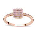 LUXORO 10K Rose Gold I3 Natural Pink Diamond Cluster Ring 0.25 ctw - Sticky add to cart bar
