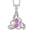 1.25 ctw Niassa Ruby Pendant Necklace 20 Inches in Platinum Over Sterling Silver - Sticky add to cart bar