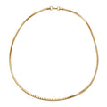 Box Necklace 24 Inches in ION Plated Rose Gold Stainless Steel - Sticky add to cart bar