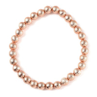 Marvelous Meteorite (Rnd 6 mm) Beaded Stretch Bracelet