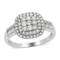 RHAPSODY IGI Certified Diamond E-F VS Ring in 950 Platinum 5.75 Grams 1.00 ctw