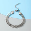 Mesh Chain Bracelet in Stainless Steel (7.50 In) - Sticky add to cart bar