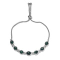 KARIS African Malachite Bolo Bracelet in Platinum Bond & Stainless Steel 9.00 ctw - Sticky add to cart bar