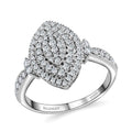 RHAPSODY 950 Platinum IGI CERTIFIED Diamond E-F VS Marquise Shape Ring 7.80 Grams 1.00 ctw - Sticky add to cart bar