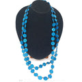 Blue Coco Puckalet 15mm With Glass Beaded Accent Endless Necklace 60 Inches - Sticky add to cart bar