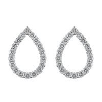 IGI Certified Rhapsody 950 Platinum E-F VS Diamond Earrings 4 Grams 1.00 ctw
