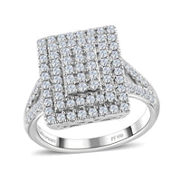 RHAPSODY 950 Platinum IGI Certified Diamond E-F VS Ring 7.70 Grams 1.00 ctw