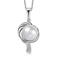 Freshwater Pearl Zodiac Pendant Necklace in Platinum Over Sterling Silver 20 Inches - Sticky add to cart bar