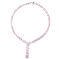 Kunzite Beaded Necklace 20 Inches with Magnetic Lock in Rhodium Over Sterling Silver 274.00 ctw - Sticky add to cart bar