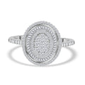 RHAPSODY IGI Certified Diamond E-F VS Cluster Ring in 950 Platinum 6.40 Grams 1.00 ctw - Sticky add to cart bar