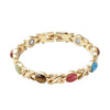 Multi Gemstone in Goldtone