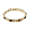 South African Yellow Tigers Eye in Goldtone