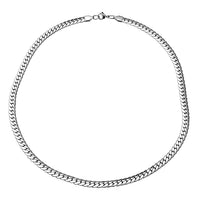 Herringbone Necklace (24 Inches) in Stainless Steel (46.55 g)