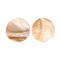 Brown Coconut Shell Earrings in Stainless Steel - Sticky add to cart bar