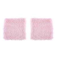 HOMESMART Set of 2 Faux Fur Cushion Cover (18"x18")