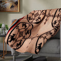 HOMESMART Sand Abstract and Tribal Pattern Sherpa Blanket (60x78, Microfiber) - Sticky add to cart bar