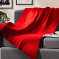 HOMESMART Toreador Solid Coral Fleece Warmth and Soft Blanket (50"x70") - Sticky add to cart bar