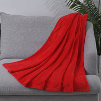 Solid color Coral fleece blanket,200gsm