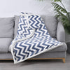 Gray Zig Zag Print