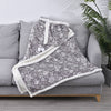 Gray Floral Print