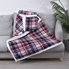 Red & Blue Check Print