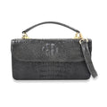 Grand Pelle Natural Genuine Crocodile Leather Crossbody Bag (10.62"x5.9"x3.54") with Detachable Shoulder Strap - Sticky add to cart bar