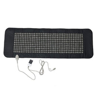UTK DC Black Faux Leather Jade Heating Pad - Large