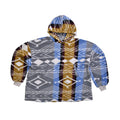 HOMESMART Beige and Red Tribal Printed Pattern Single Layer Sherpa Hoodie (76"x38") - Sticky add to cart bar