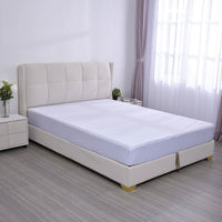HOMESMART White Polyester Terry Waterproof Mattress Protector (54"x80")