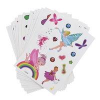 12 Sheets Multi Color Flying Angel Pattern 3D Temporary Tattoos Stickers