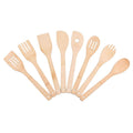 8pcs Bamboo Kitchen Utensil Set - Sticky add to cart bar