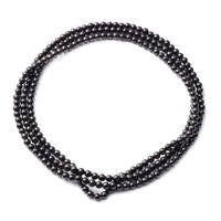 Shungite 5-7mm Beaded Necklace 60 inches 391.00 ctw