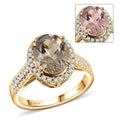 ILIANA 18K Yellow Gold AAA Turkizite and Diamond G-H SI Ring 4 Grams 3.35 ctw - Sticky add to cart bar