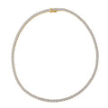 DOORBUSTER Simulated Diamond Layered Necklace 18 Inches in Rhodium Over Sterling Silver 24.15 Grams 48.15 ctw - Sticky add to cart bar