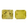 Set of 2 AAA Green Gold Quartz (Oct 12x10 mm) 11.00 ctw - Sticky add to cart bar