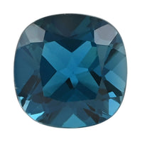 AAAA London Blue Topaz (Cush 11 mm) 6.50 ctw Loose gemstone