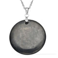 Shungite Pendant Necklace 20 Inches in Stainless Steel 30.00 ctw - Sticky add to cart bar