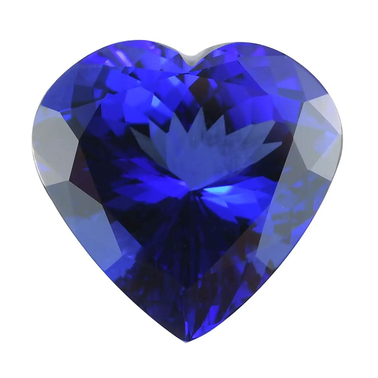 Certified & Appraised Flawless AAAA Vivid Tanzanite (Hrt 10.4X9.4 mm) 4.00 ctw