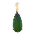 Luxoro 10K Yellow Gold AAA Canadian Ammolite Solitaire Pendant - Sticky add to cart bar