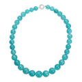 Amazonite Beaded Necklace 18 Inches with Magnetic Lock in Rhodium Over Sterling Silver 485.00 ctw - Sticky add to cart bar