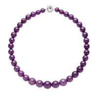 Phosphosiderite Beaded Necklace 18 Inches in Rhodium Over Sterling Silver 485.00 ctw