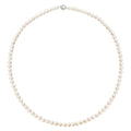 Freshwater Pearl Beaded Necklace, Pearl Necklace, Sterling Silver Necklace, 18 Inches Necklace with Magnetic Lock - Sticky add to cart bar