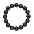 Australian Black Tourmaline Beaded Stretch Bracelet 260.00 ctw - Sticky add to cart bar