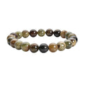 Green Garnet 8-10mm Beaded Stretch Bracelet 155.00 ctw - Sticky add to cart bar